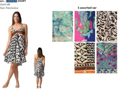 ABITO DONNA BANANA SHORT Tellini S.r.l. Ingrosso Abbigliamento